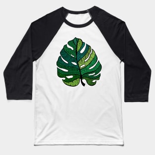 Zentangle monstera Baseball T-Shirt